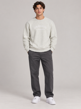 SHEIN Men Light Grey Los Angeles Sweatshirt