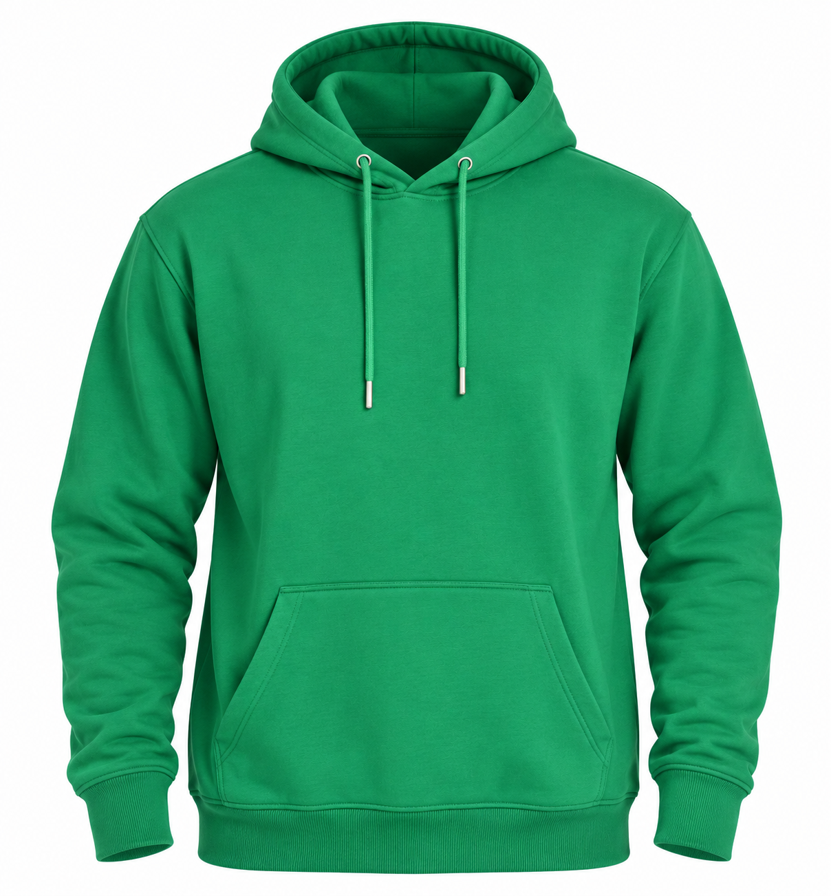 this SHEIN men’s sea green pullover hoodie in UK Size L, featuring long sleeves, drawstring hood, kangaroo pocket and comfortable casual styling.