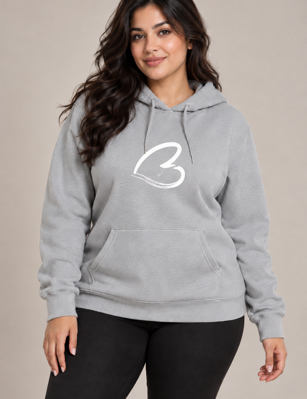  this SHEIN women’s grey graphic hoodie in UK size XL. Soft casual pullover with drawstring hood, kangaroo pocket and stylish white front detail.