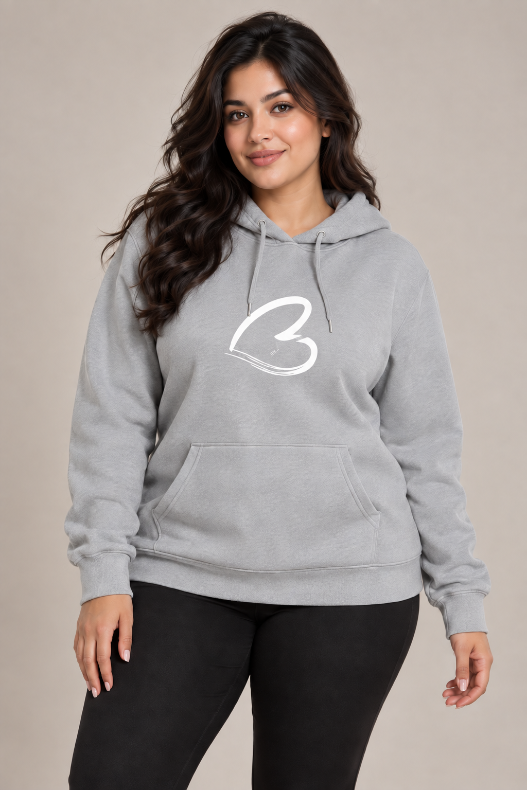  this SHEIN women’s grey graphic hoodie in UK size XL. Soft casual pullover with drawstring hood, kangaroo pocket and stylish white front detail.