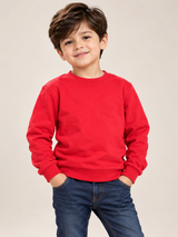 Smart Boys Red Crew Neck Sweatshirt