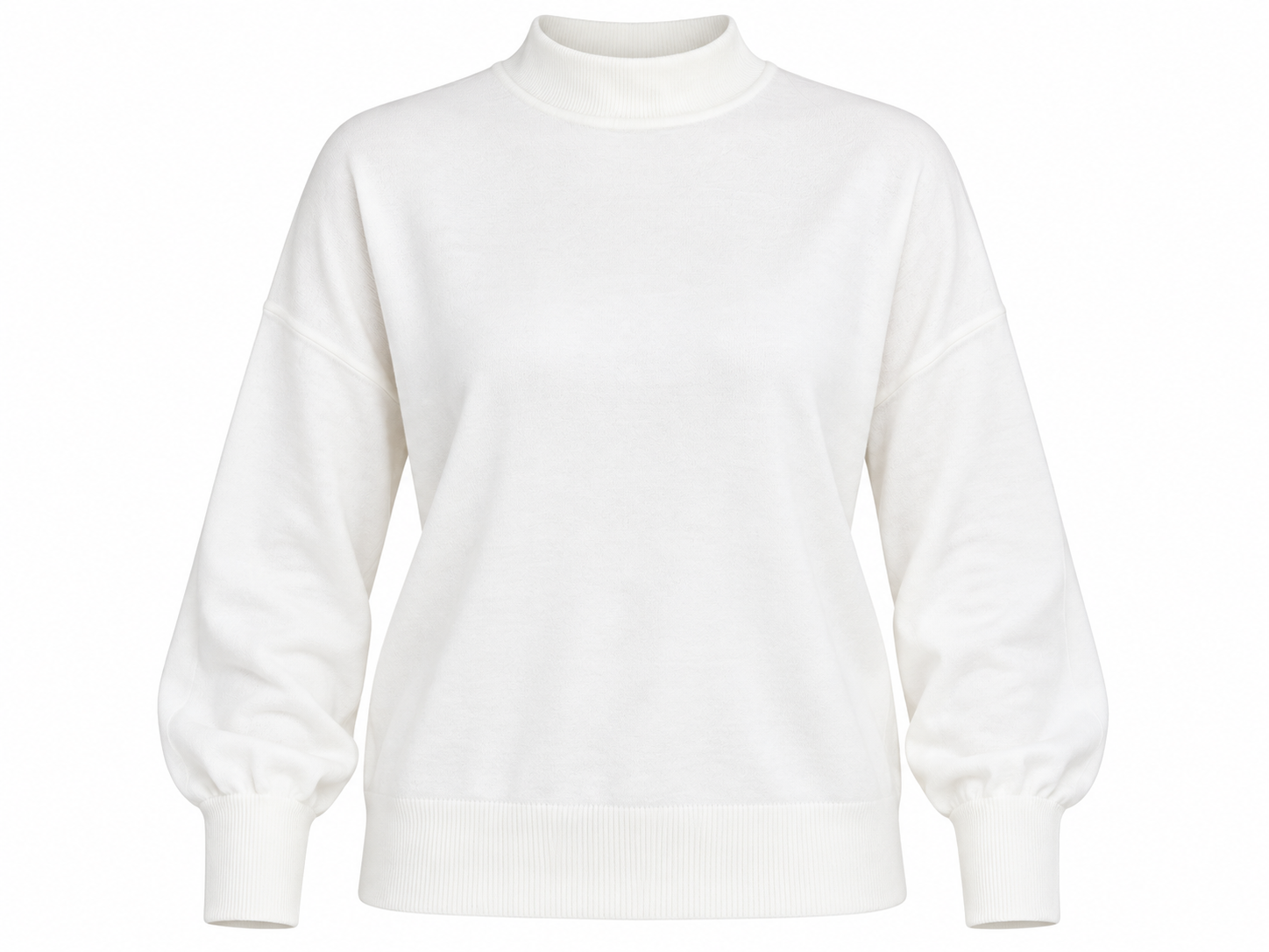 St Michael Women’s White High Neck Jumper in UK Size XL. Comfortable relaxed-fit long sleeve sweater, ideal for casual and winter wear.