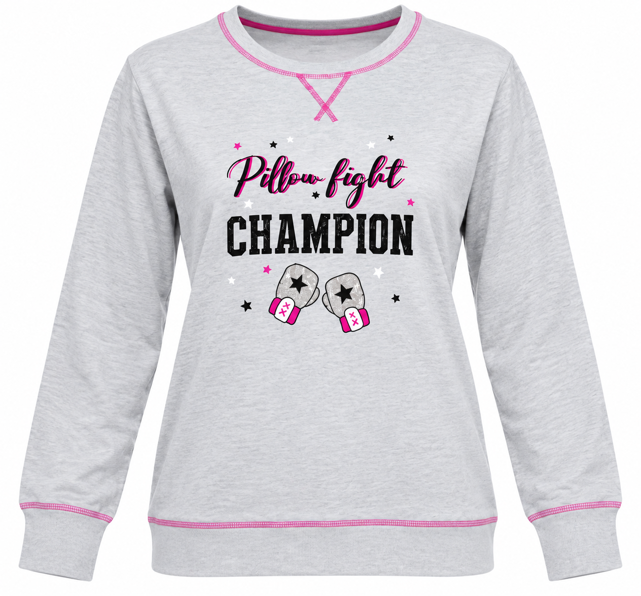 18. Stylish graphic design with pink detailing for comfortable casual wear.