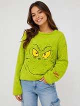 The Grinch Neon Green Fleece Sweatshirt