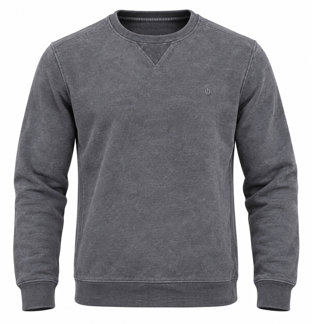 this FAT FACE men’s charcoal grey crew neck sweatshirt in UK Size M, featuring long sleeves, ribbed trims and a stylish washed finish. Ideal for casual everyday wear.