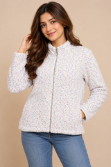 TU Woman Women Speckled Fleece Zip Jacket