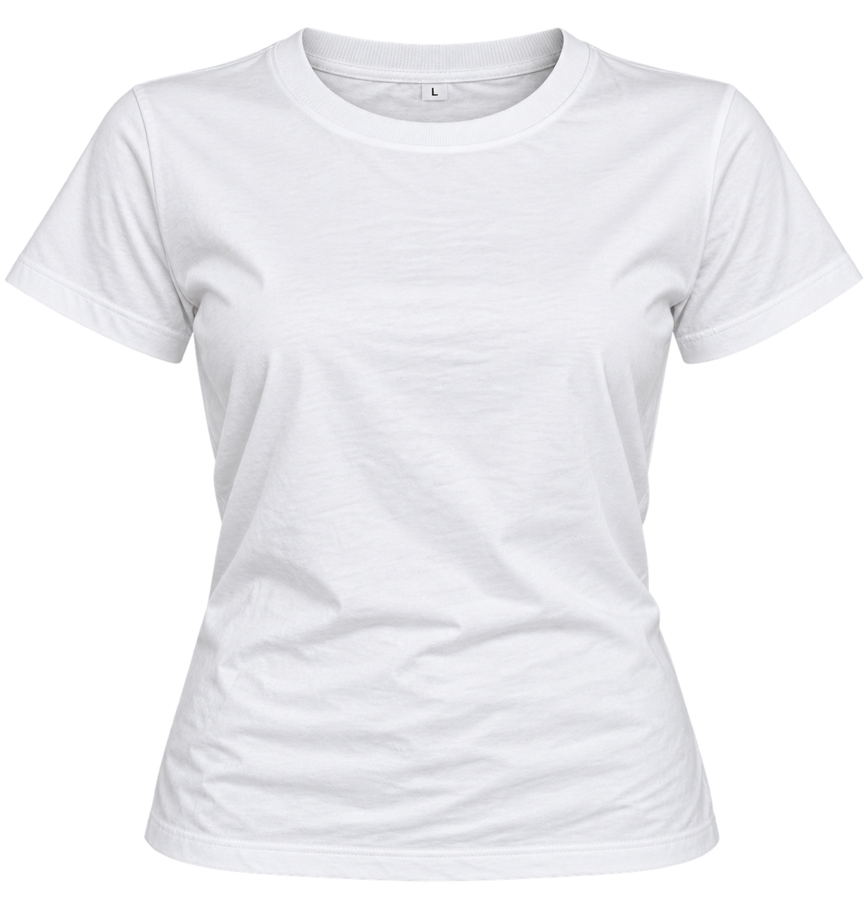  Tu Women’s White Crew Neck T-Shirt in UK Size L. A versatile short-sleeve basic tee with a comfortable regular fit, perfect for everyday casual styling.