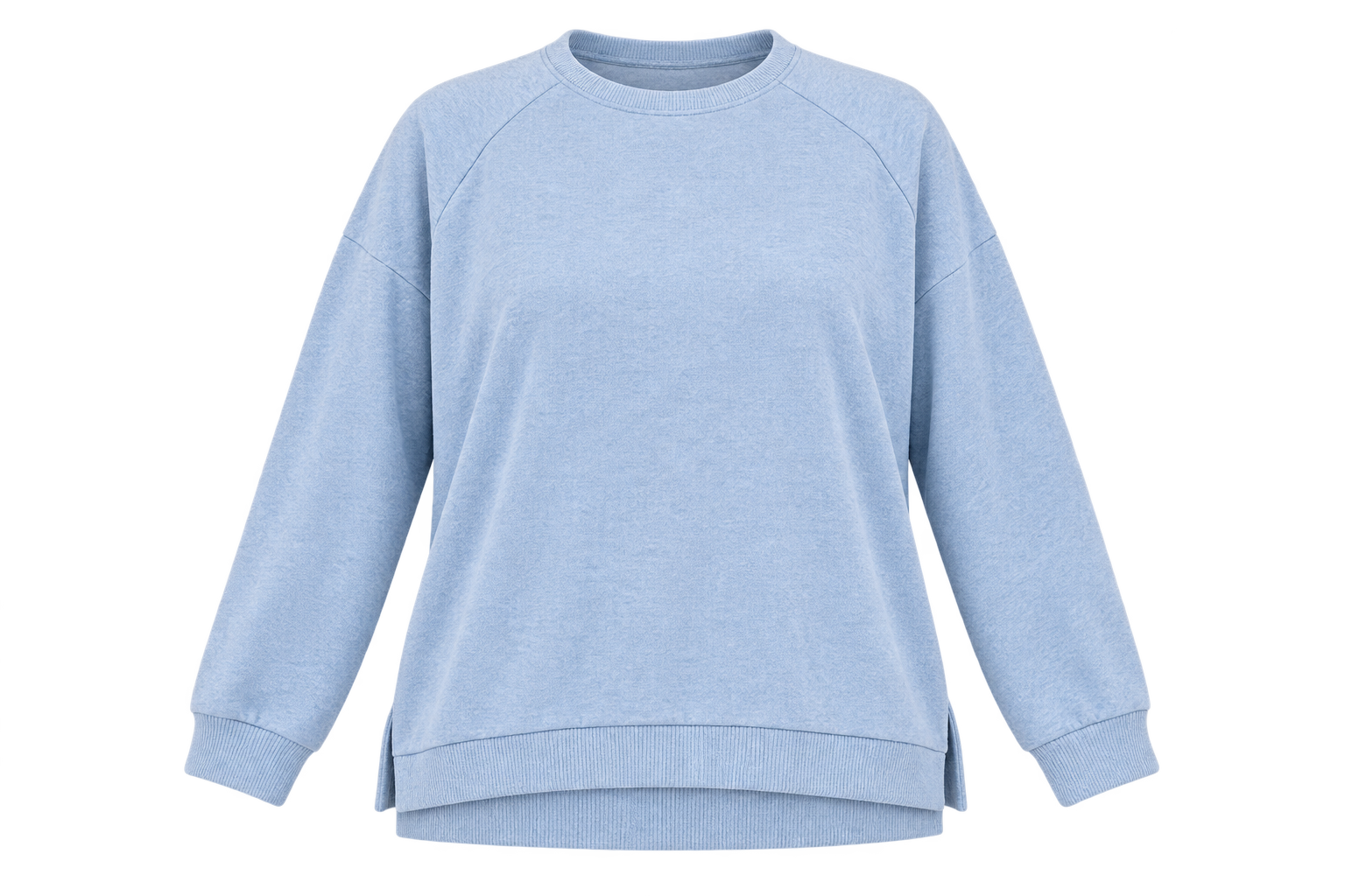 TU women’s light blue oversized sweatshirt in UK Size 3XL. Comfortable plus-size crew neck pullover with a relaxed fit for everyday casual wear.