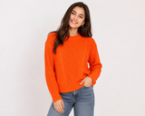 TU Women’s Orange Cable Knit Jumper
