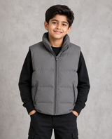 UK HandPicked Kids Grey Puffer Gilet