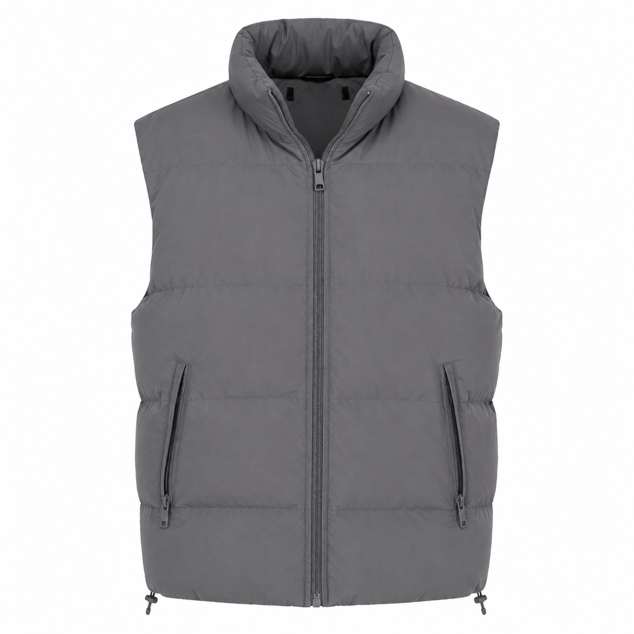  UK HandPicked Kids Grey Puffer Gilet featuring lightweight padding, zip pockets, and a warm sleeveless design. Perfect for autumn and winter layering.