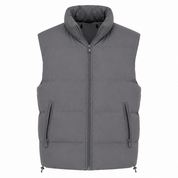  UK HandPicked Kids Grey Puffer Gilet featuring lightweight padding, zip pockets, and a warm sleeveless design. Perfect for autumn and winter layering.