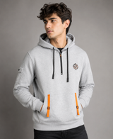 UK HandPicked Men's Grey Half-Zip Hoodie