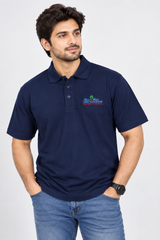 UNEEK Men Navy Blue Polo Shirt