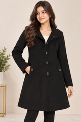 WALLIS Women Black Tailored Long Coat