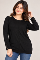 WALLIS Women Black Long Sleeve Tunic Top