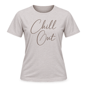   Yours Chill Out slogan T-shirt in UK size 18–20. Soft, relaxed-fit women’s casual top with short sleeves, perfect for everyday styling.