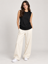 ZARA Black Sleeveless Knitted Top
