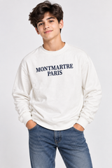 ZARA Montmartre Paris White Sweatshirt